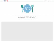 Tablet Screenshot of peace-meals.com